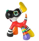 Jacky Art Perro Stanley, alegre estatua de animal de colores