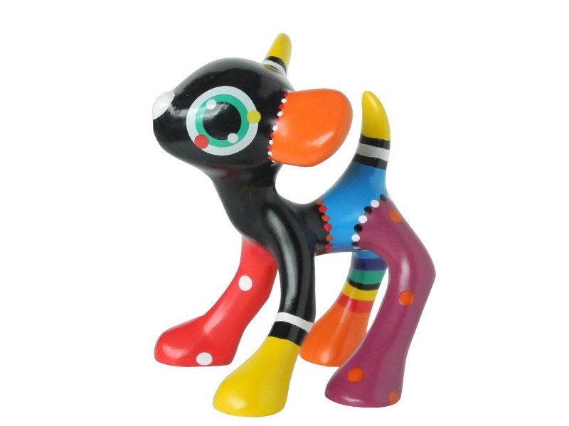 Jacky Art Art object deer Olivier, brightly coloured animal figurine