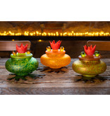 Borowski Bowl Frog Boxy with lid - glass