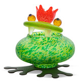 Borowski exclusieve glazen pot of schaal met deksel