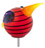 Borowski Glass kiwi bird on a stainless steel rod