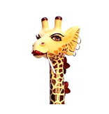 Toms Drag Large colored giraffe statue XL- 196 cm