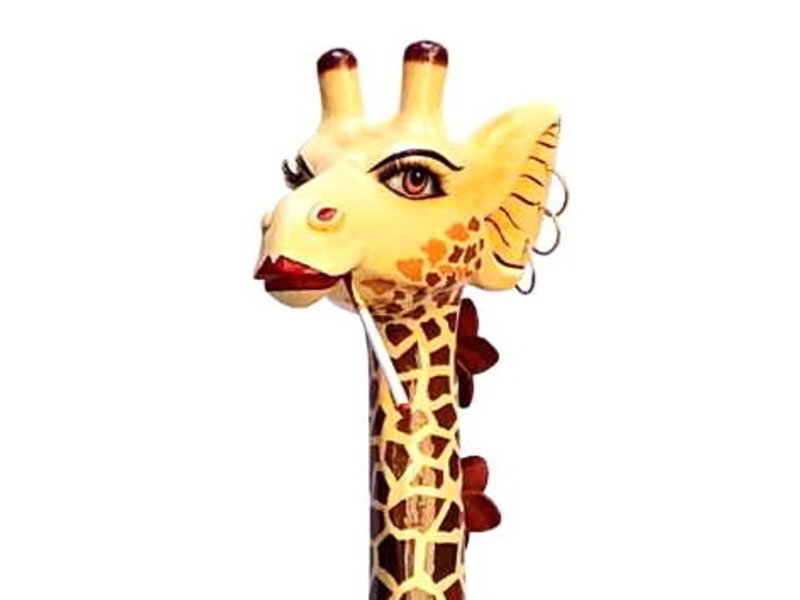 Toms Drag Large colored giraffe statue XL- 196 cm