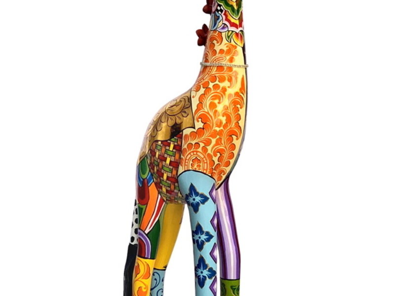 Toms Drag Large colored giraffe statue XL- 196 cm