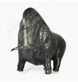 L' Art Bronze Bison sculpture in bronze