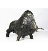 L' Art Bronze Bison sculpture in bronze