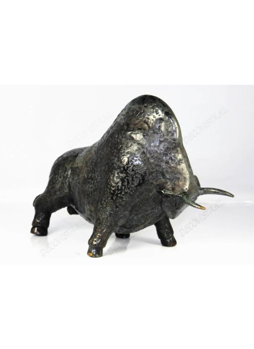 L' Art Bronze Bison sculpture, bronze