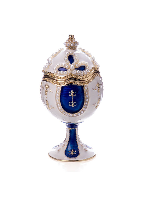 Pastillero Fabergé huevo con perlas