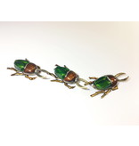 Käfer braun mit grün, Box für Pillen