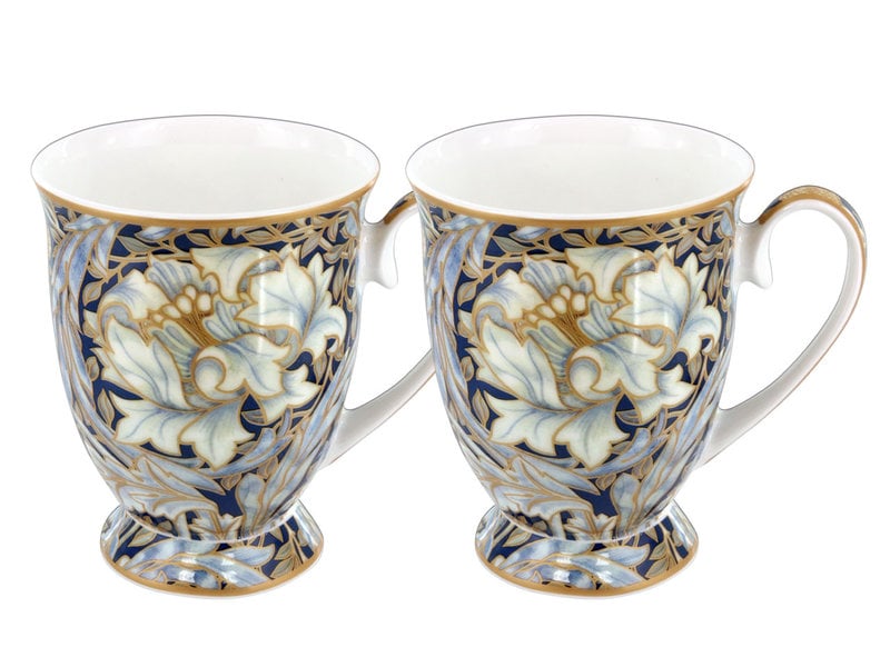 William Morris Gift set with two coffee mugs