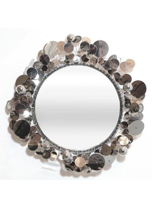 C. Jeré - Artisan House Raindrops Silver Mirror, spiegel