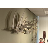 C. Jeré - Artisan House Decoración de pared de metal con enjambre de pájaros - escultura de pared Flock