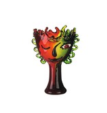 Glas-Fantasie-Vase  mit Gesicht, Envy