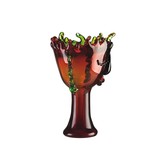 Glas-Fantasie-Vase  mit Gesicht, Envy