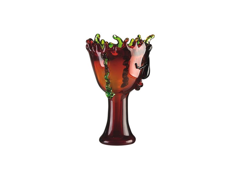 Glas-Fantasie-Vase  mit Gesicht, Envy