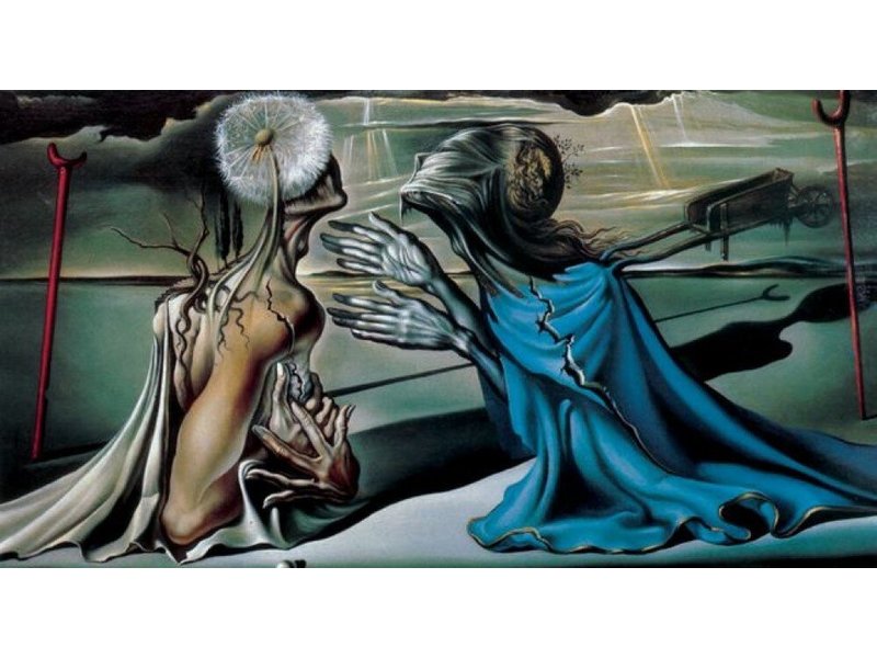 Salvador Dali Estatuas artificiales Tristán e Isolda Salvador Dalí - 1944