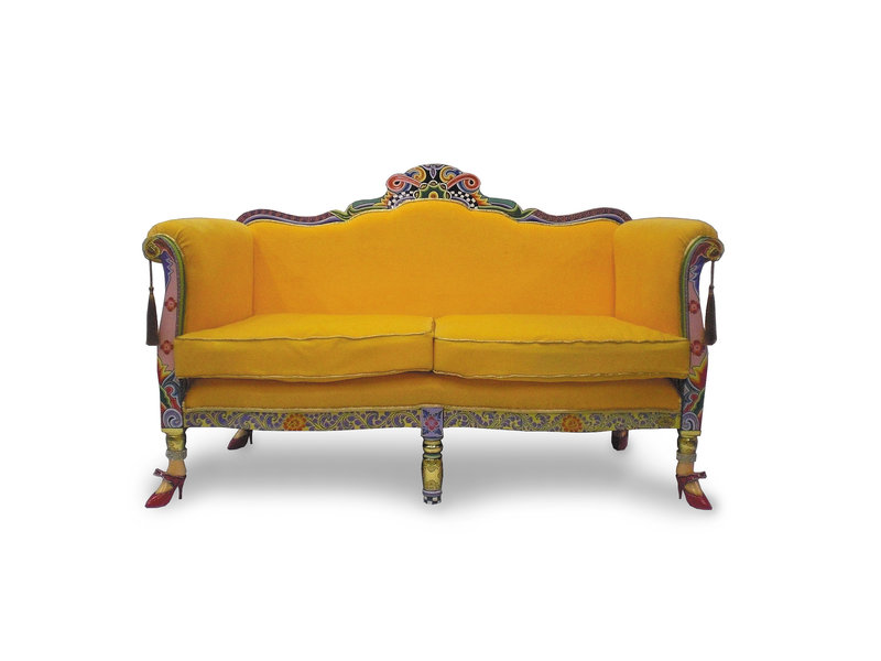 Toms Drag Sofa gold, two-seater, Versailles