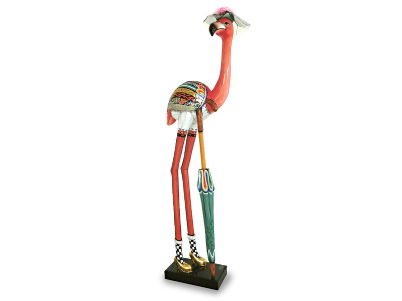 Toms Drag Pink Flamingo Felicity XL, bird sculpture