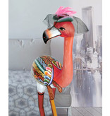 Toms Drag Pink Flamingo Felicity XL, bird sculpture