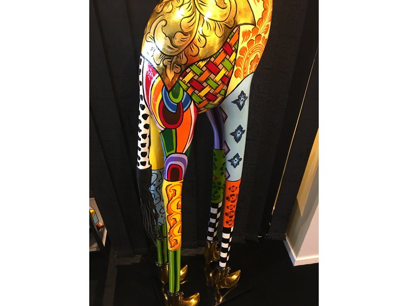 Toms Drag Large colored giraffe statue XL- 196 cm