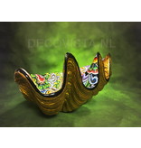 Toms Drag Colored shell with gold elements - dish or bowl