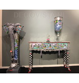 Toms Drag Tafel of kast Versailles, met twee laden,  wandkast of haltafel - Silver Line