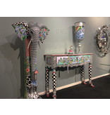 Toms Drag Tafel of kast Versailles, met twee laden,  wandkast of haltafel - Silver Line