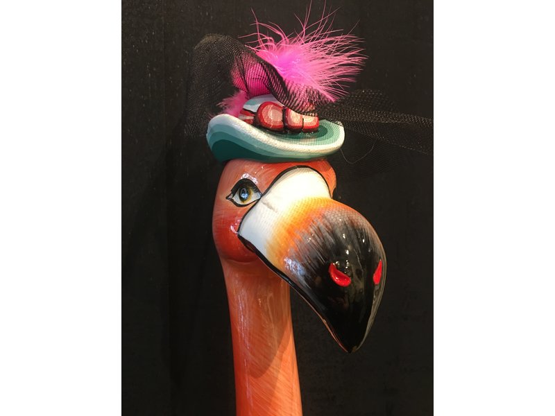 Toms Drag Pink Flamingo Felicity XL, bird sculpture