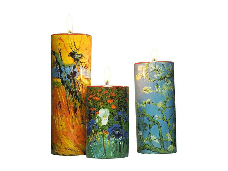 Mouseion Set of 3 ceramic tea light holders - Vincent van Gogh