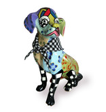 Toms Drag Colored dog statue Scott