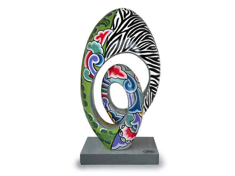 Toms Drag escultura Eternity, la escultura abstracta Silverline