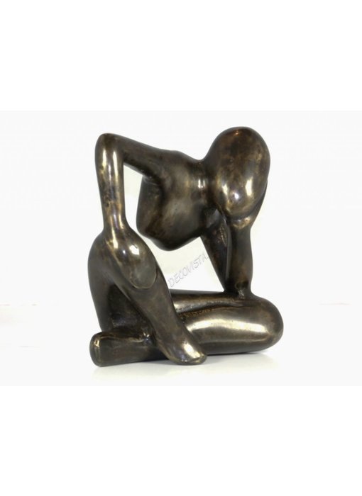 L' Art Bronze Dromer, brons abstract beeld - L