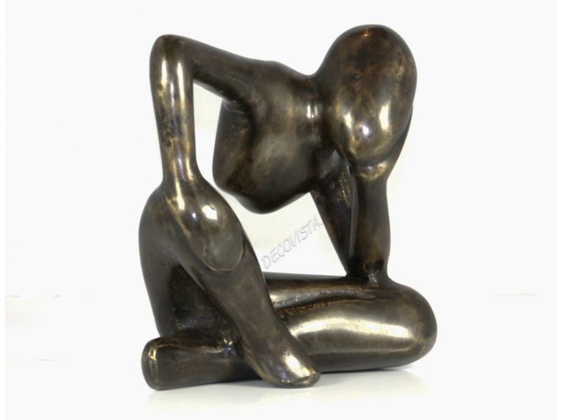 L' Art Bronze De dromer - brons abstract beeld - L