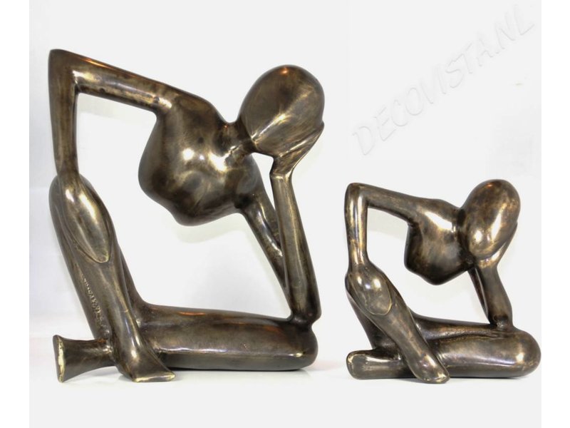 L' Art Bronze De dromer - brons abstract beeld - L