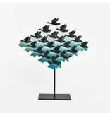 Mouseion Escher vlakverdeling "Lucht en Wate" driehoek op standaard