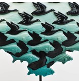 Mouseion Escher vlakverdeling "Lucht en Wate" driehoek op standaard