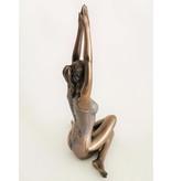 BodyTalk Yoga figurine in rose gold, Surya Namaskar pose, the sun salutation