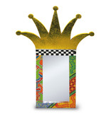 Toms Drag Rectangular mirror with Crown - crown mirror