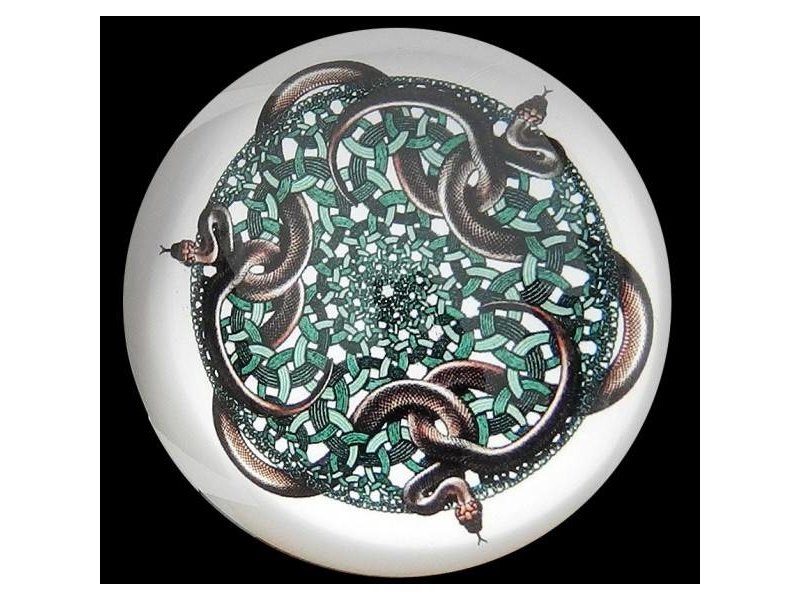 Mouseion MC Escher paperweight Snakes - Circle Limits series