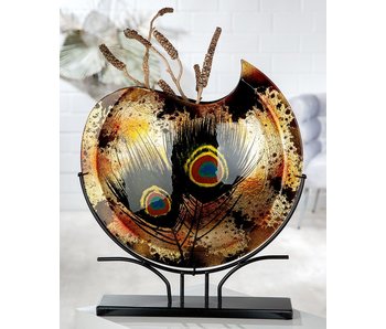 Vase Peacock Moon - L