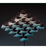 Mouseion Escher vlakverdeling "Lucht en Wate" driehoek op standaard