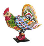 Toms Drag Colourful art sculpture of rooster Phil