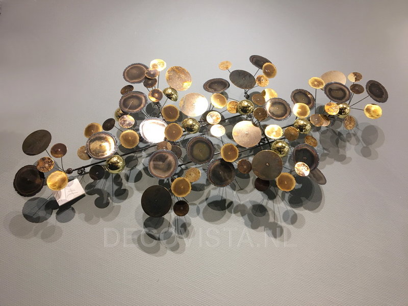 C. Jeré - Artisan House Wall art sculpture Raindrops Brass