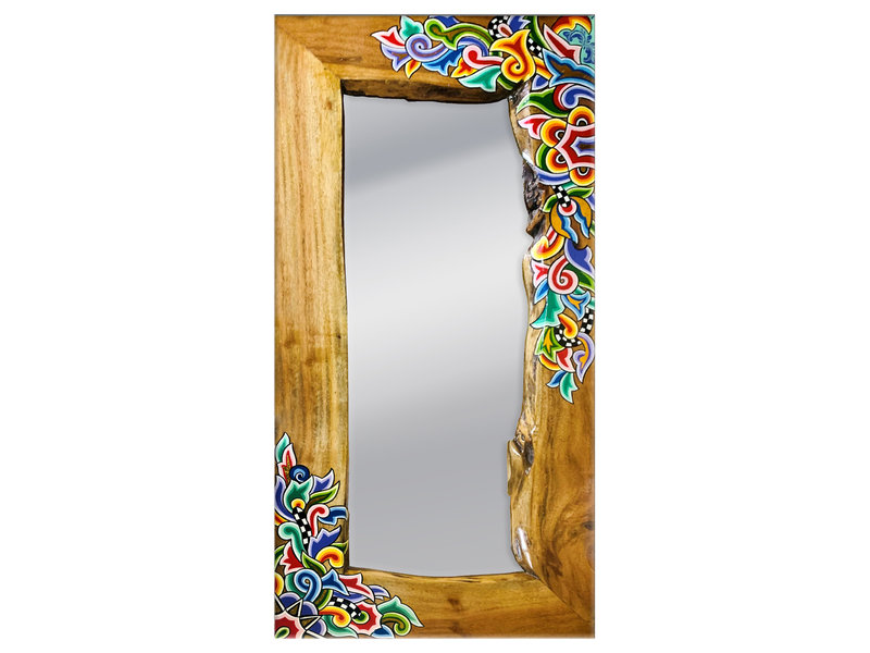 Maitland-Smith - Laser-Cut Wood Frame Mirror - Horchow - Tropical - Wall  Mirrors - by Horchow, Houzz