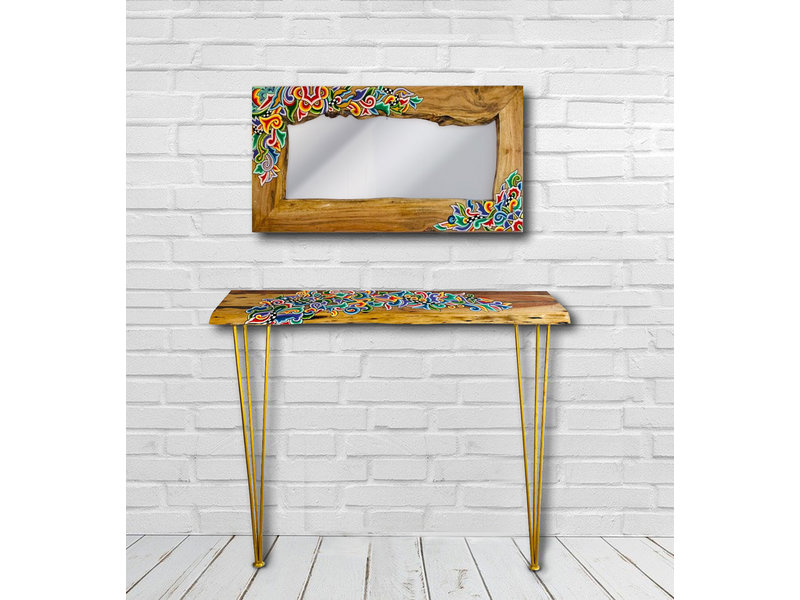 Toms Drag Wooden rectangular mirror