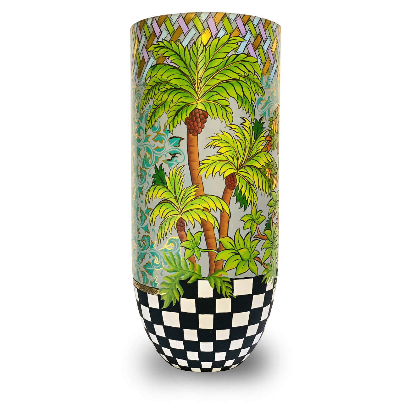 animatie jurk vers Tropische overpot van Toms Drags "Jungle XL" - DecoVista - kleurrijke  meubelen, wanddecoraties en glasobjecten
