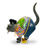 Toms Drag Lfe-size black cat  statue "DJ Bandit"