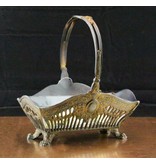 Baroque House of Classics Glazen schaal in metalen mandje - vintage stijl Baroque House of Classics Glazen schaal in metalen mandje - vintage stijl