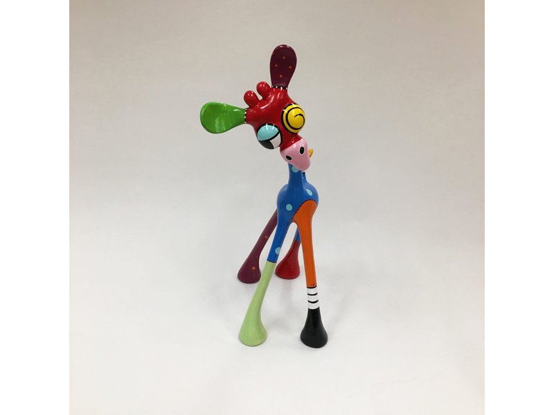 Jacky Art Pop art statue giraffe Dab by Jacky Zeegers