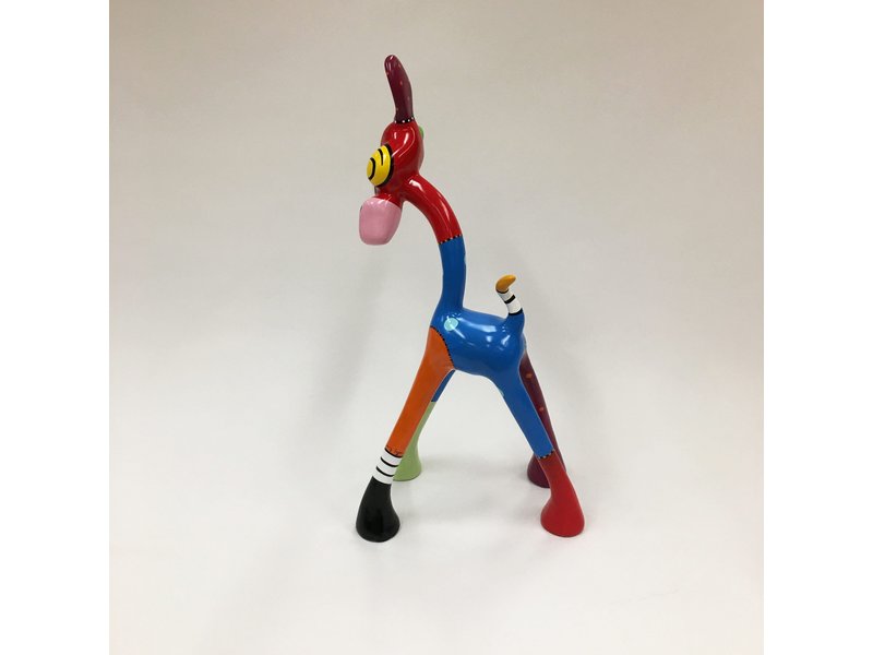 Jacky Art Pop art statue giraffe Dab by Jacky Zeegers